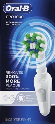 Oral-B Pro 1000 power toothbrush or refills 2-5 ct.$10.00 on 2 Digital mfr coupon + Buy 2 get $30 ExtraBucks Rewards®