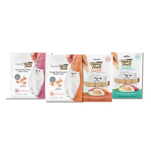 Save $0.75 on Fancy Feast® Purely or Purées Cat Treats 1 oz or larger