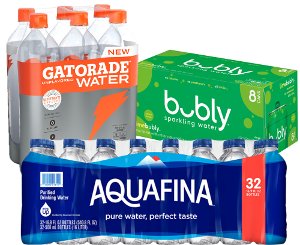 Save 20% off select Gatorade Water, Bubly 8pk and Aquafina 32pk PICKUP OR DELIVERY ONLY