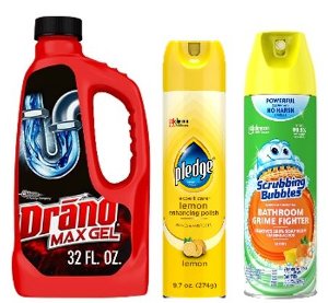 Save 20% off Drano, Pledge and Scrubbing Bubbles PICKUP OR DELIVERY ONLY