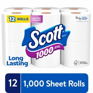 Save $2.00 on Scott 1000 Toilet Paper