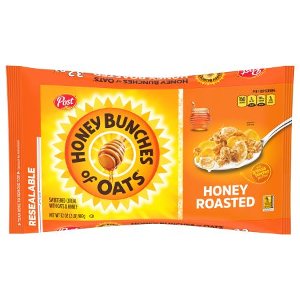 Save $1.50 on Honey Bunches of Oats® Honey Roasted Bag Cereal