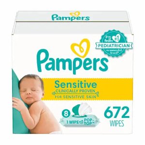 Save $2.00 on Pampers Wipes  12X