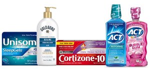 Save $5.00 on 2 Cortizone, Gold Bond Lotions, ACT, or Unisom Products