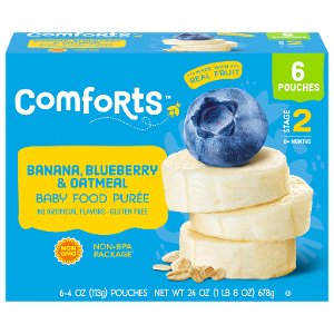 Save $0.50 on Comforts Stage 2 Baby Food Puree Pouches