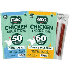 Save $1.50 on Mighty Spark’s Chicken Snack Sticks