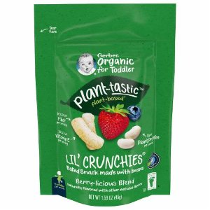 Save $1.00 off 2 Gerber Organic Crunchies