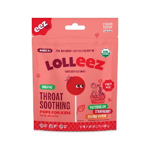 Save $1.00 on Lolleez Organic Throat Soothing Pops