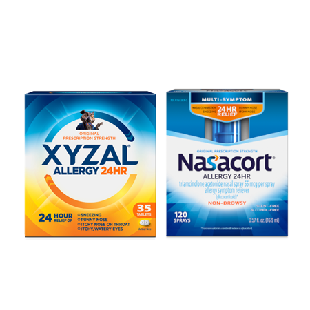 Save $5.00 on Nasacort; Xyzal