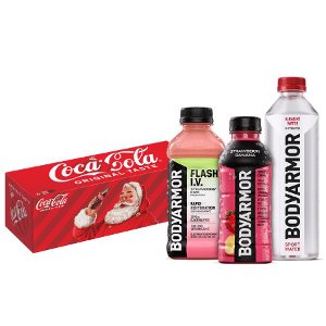 Buy 1 The COCA-COLA Company® 12oz 12 Pack, Get 1 BODYARMOR®, Flash IV, or SportWater FREE