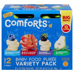 Save $1.00 on Comforts Stage 2 Baby Food Puree Pouches Variety Pack