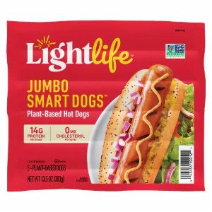 Save $1.00 on Lightlife Smart Dogs, Jumbo Franks or Smoky Bacon Tempeh
