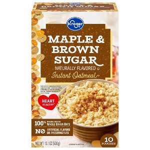Save $0.50 on Kroger Instant Oatmeal