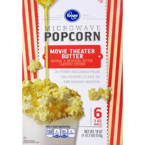 Save $0.50 on Kroger Microwave Popcorn