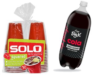 Buy Solo Cup 30ct Get Free Big K 2L Soda