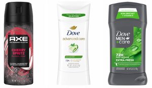 $5.99 Dove Deodorant or Axe Body Spray