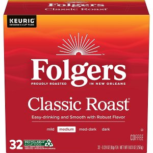 Save $5 on Folgers 32-48ct K-cups PICKUP OR DELIVERY ONLY