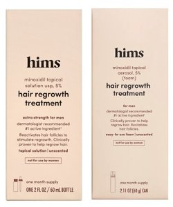 Save $5.00 on Hims® or Hers® Hair Regrowth Foam or Serum