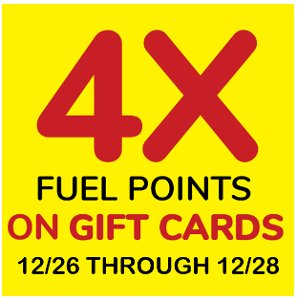 Get 4x FUEL POINTS