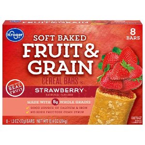 Save $0.50 on Kroger Fruit & Grain Cereal Bars