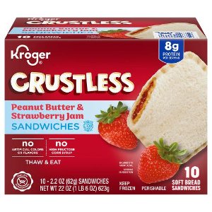 Save $2.00 on Kroger Crustless Sandwiches