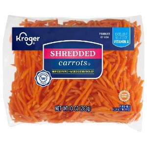 Save $0.50 on Kroger Shredded Carrots