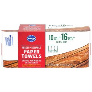 Save $1.50 on Kroger Paper Towels