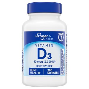 Save $3.00 on Kroger Vitamin D3 Softgels