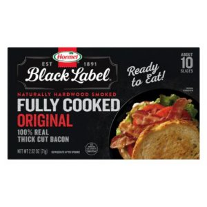 Save $1.00 on Black Label or Natural Choice Fully Cooked Bacon