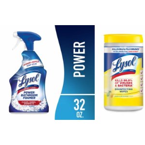 Save $1.00 on Lysol Wipes or Bathroom Cleaner