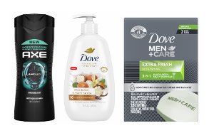 $2.99 Axe or Dove