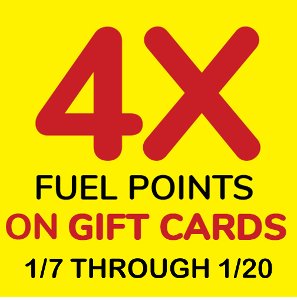 Get 4x FUEL POINTS