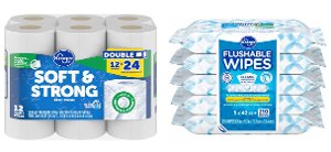 $3.99 Kroger Bath Tissue or Flushable Wipes