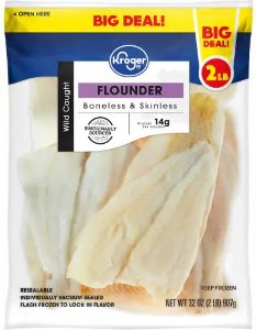 $9.99 Kroger Flounder Fillets
