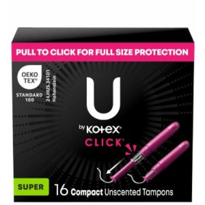 Save $1.00 on U By Kotex Super Premium 1X Tampon