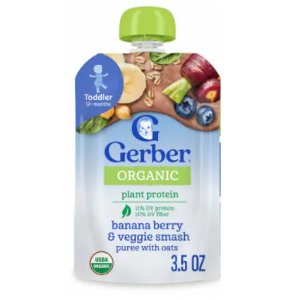 Save $2.00 on 3 Gerber Organic Pouch