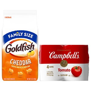 Save 20% on Goldfish® Family Size 10oz. and Campbell's® Soup 4pk PICKUP OR DELIVERY ONLY