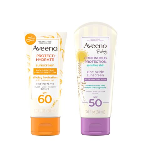 Save $3.00 on any ONE (1) AVEENO® Sun adult, kids or baby product
