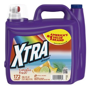 Save $1.50 on any ONE (1) XTRA 203.1oz – 312oz Liquid Laundry Detergent