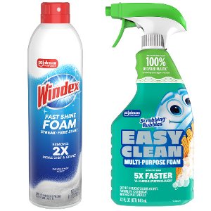 Save $1.00 off ONE (1) Scrubbing Bubbles Easy Clean or  Windex Fast Shine Foam