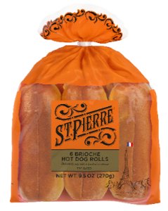 Save $.50 on St Pierre Hot Dog Rolls
