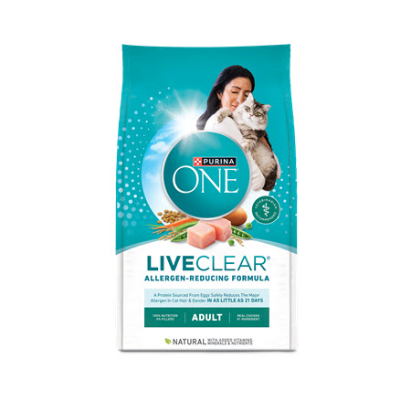 SAVE $3.00 on any ONE (1) 2.8 lb or larger bag of Purina ONE® LiveClear®