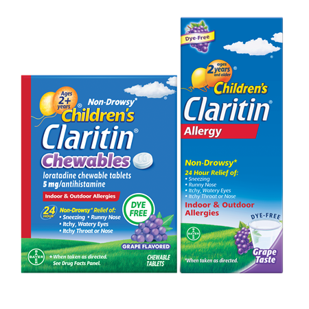 Save $5.00 on any ONE (1) Non-Drowsy Children's Claritin® Chewables 20ct or larger or Syrup 8oz