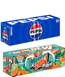 Buy 1 Pepsi, Mountain Dew, or Starry Soda Pop Soft Drink, Get 1 FREE