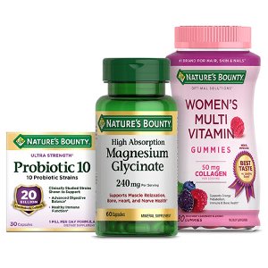 Save $1.00 on any ONE (1) Nature’s Bounty Vitamin and Supplement