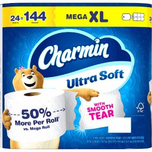 Save $10.00 on Charmin Bath Tissue