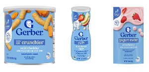 $2.49 Gerber Melts, Puffs or Crunchies