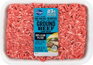 $5.99 Kroger Ground Beef, 93% Lean