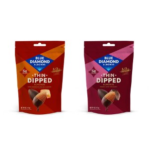 Buy ONE (1) Blue Diamond Thin Dipped Almonds, Get ONE (1) FREE (4 oz., any variety)
