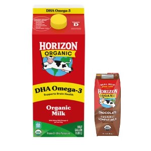 Buy ONE (1) Horizon Organic® Half Gallon Milk, Get ONE (1) 8 oz. FREE
